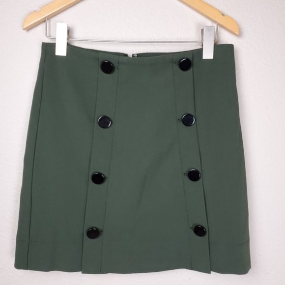LOFT Dresses & Skirts - Loft Army Green SAILOR SHIFT SKIRT